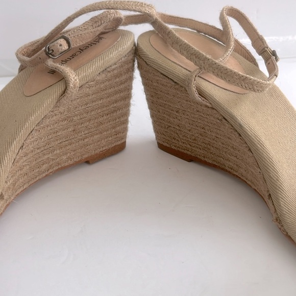 Jeffrey Campbell Sailboat Sandal Tan Raffia Wedge Espadrille Jute Size 11 NEW - Picture 9 of 9